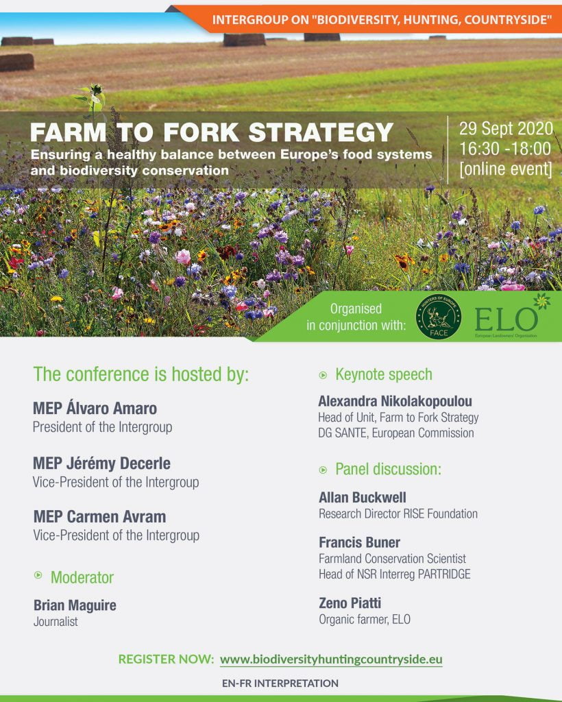Farm to Fork Strategy: Ensuring a healthy balance between Europe’s food systems and biodiversity conservation